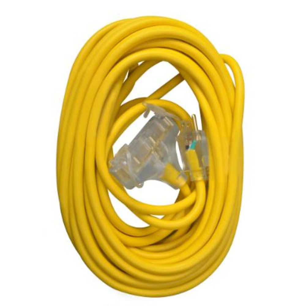 Southwire 12-3 Heavy-Duty SJTW General Purpose 3-Outlet Extension Cord - 50 feet Long from Columbia Safety